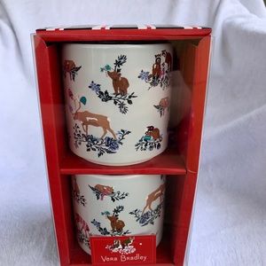 🪵🐿VERA BRADLEY STACKED MUG SET